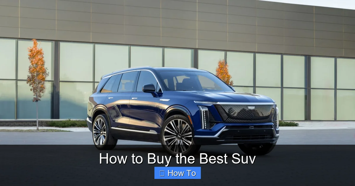 How to Buy the Best Suv