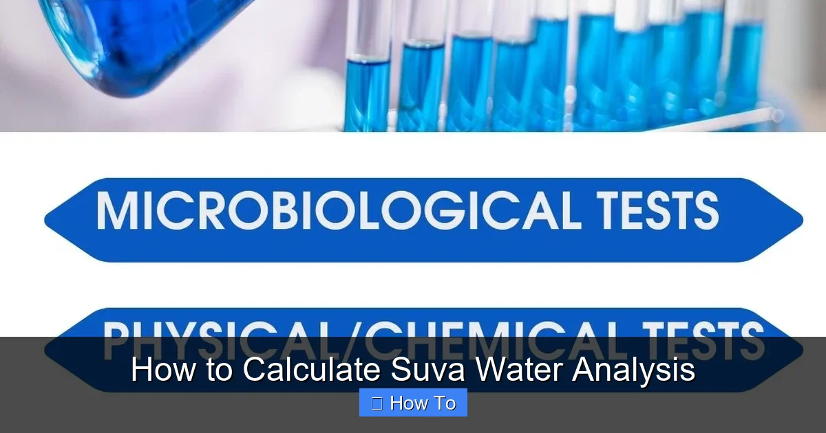 How to Calculate Suva Water Analysis