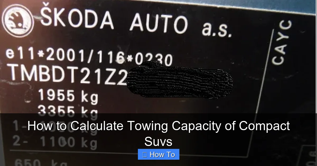 How to Calculate Towing Capacity of Compact Suvs