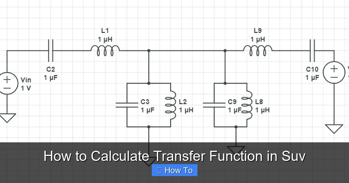 How to Calculate Transfer Function in Suv