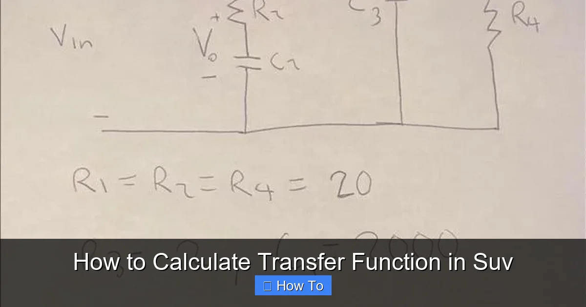 How to Calculate Transfer Function in Suv