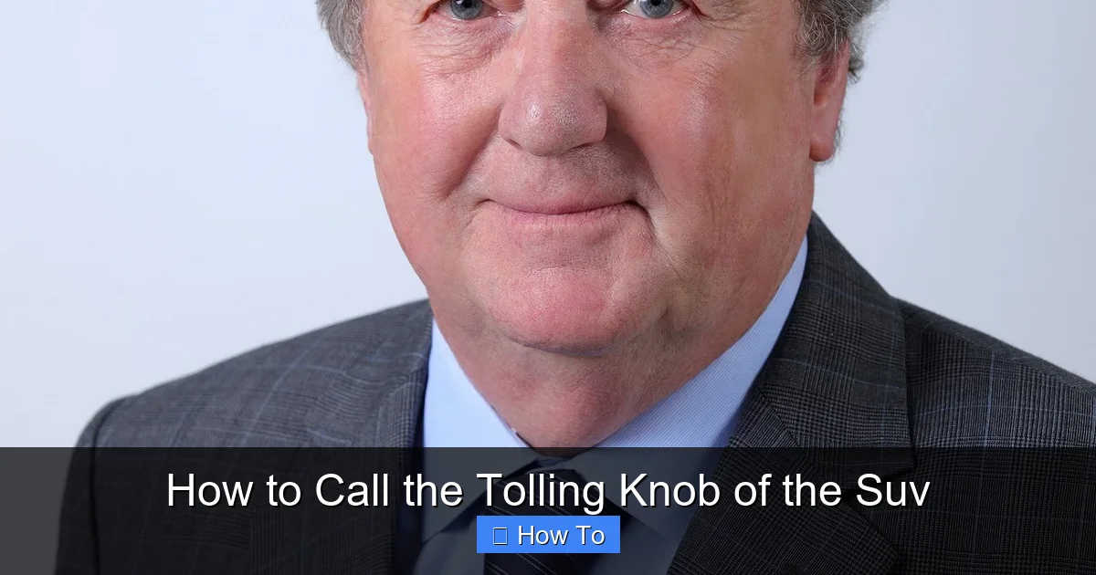 How to Call the Tolling Knob of the Suv