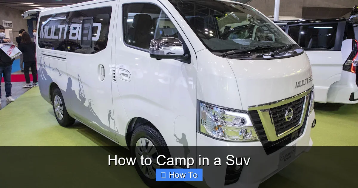 How to Camp in a Suv