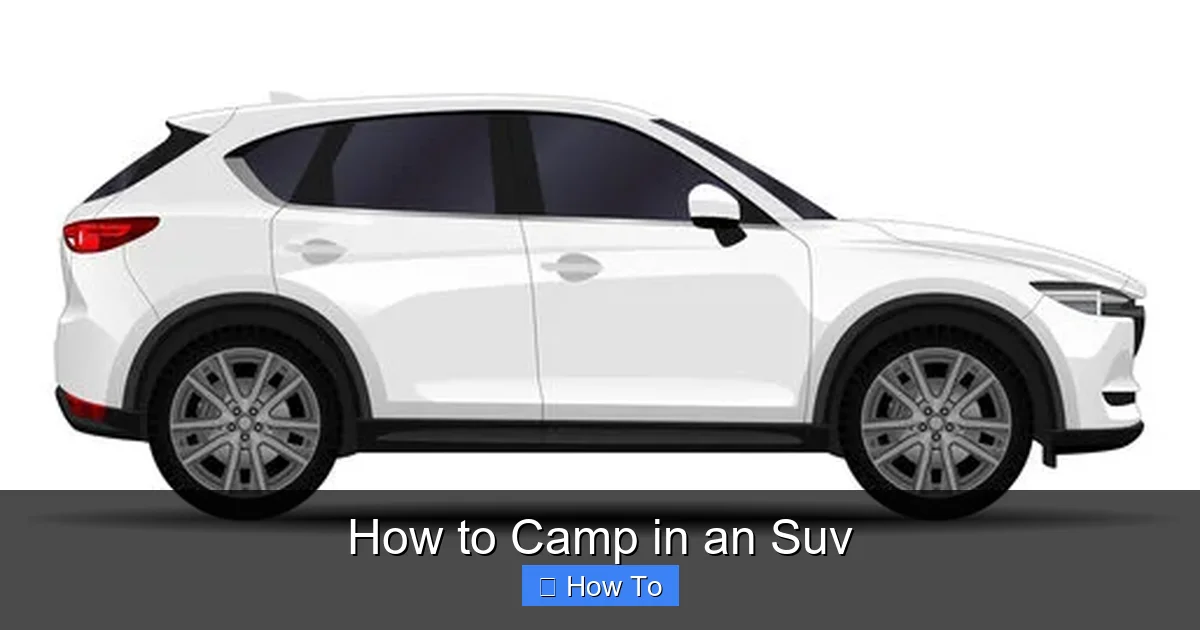 How to Camp in an Suv