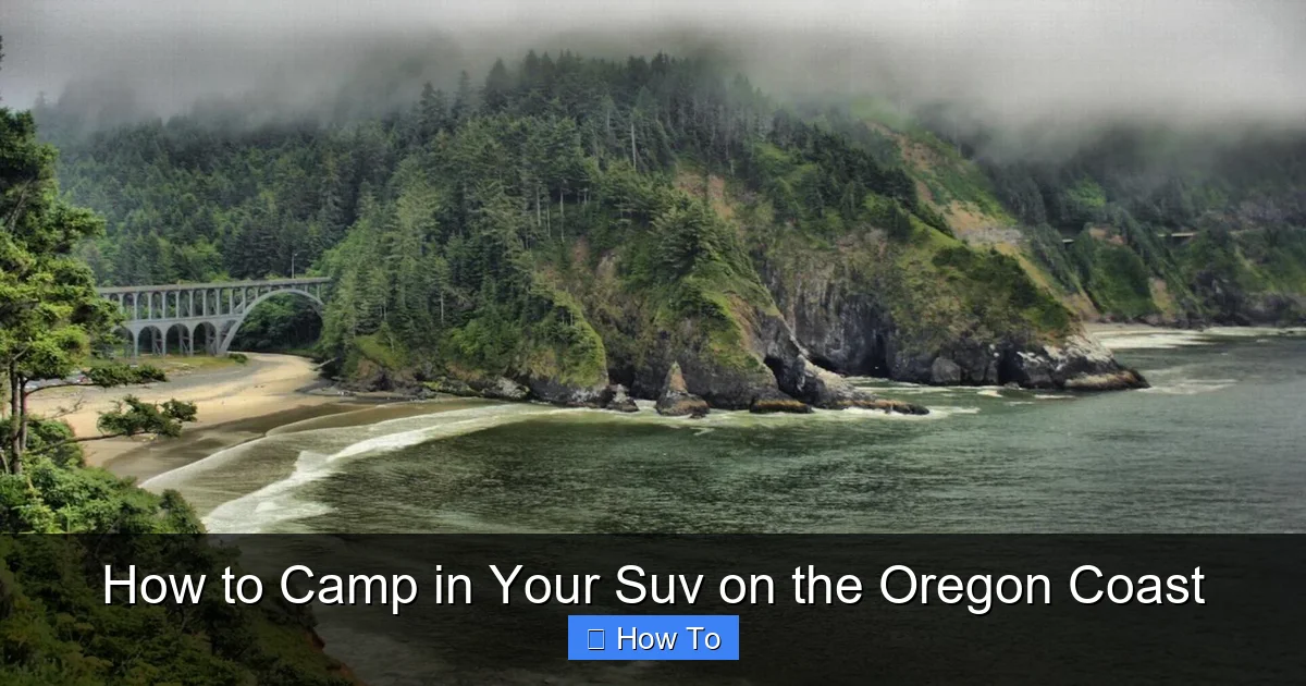 How to Camp in Your Suv on the Oregon Coast