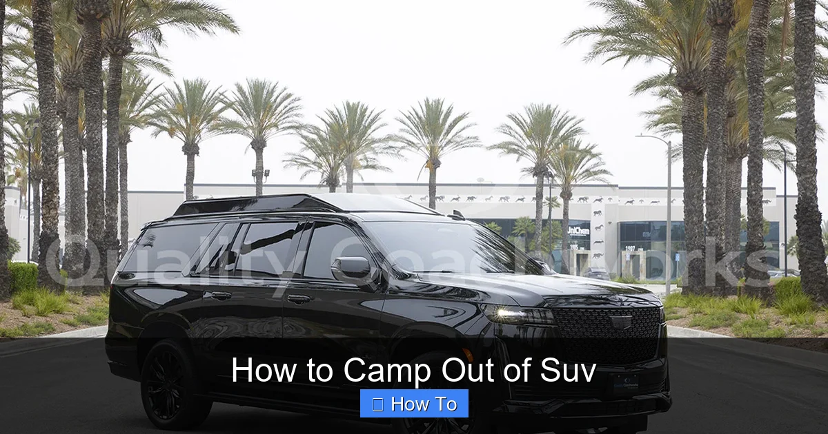 How to Camp Out of Suv