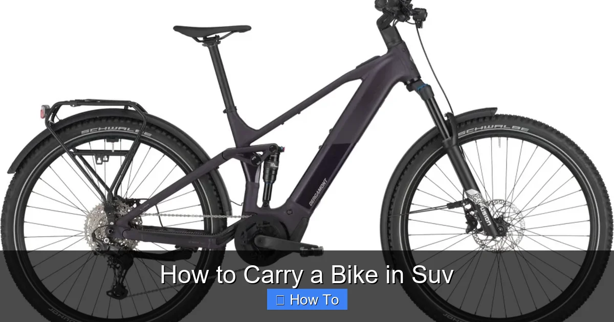 How to Carry a Bike in Suv