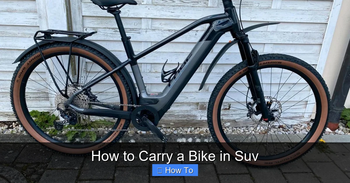 How to Carry a Bike in Suv