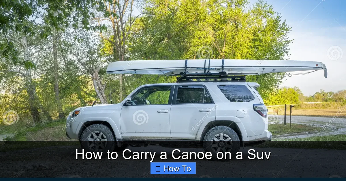 How to Carry a Canoe on a Suv