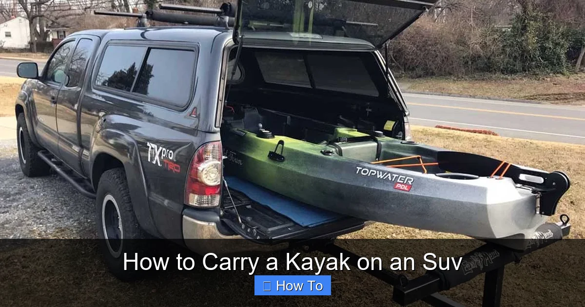 How to Carry a Kayak on an Suv