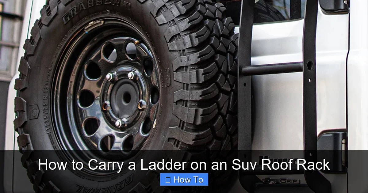 How to Carry a Ladder on an Suv Roof Rack
