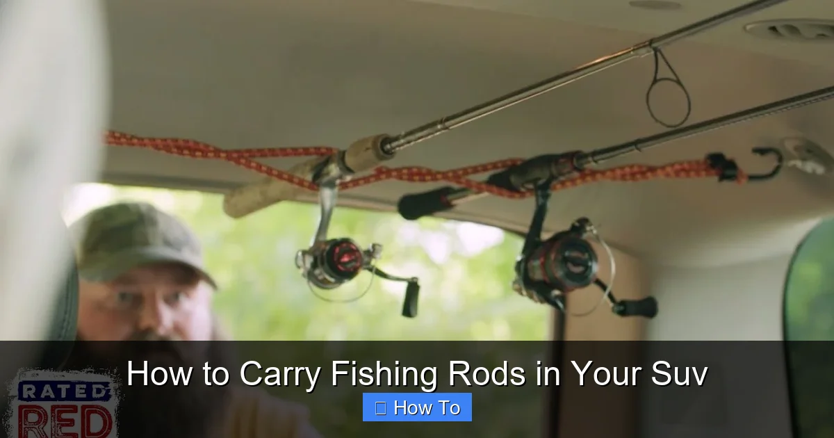 How to Carry Fishing Rods in Your Suv