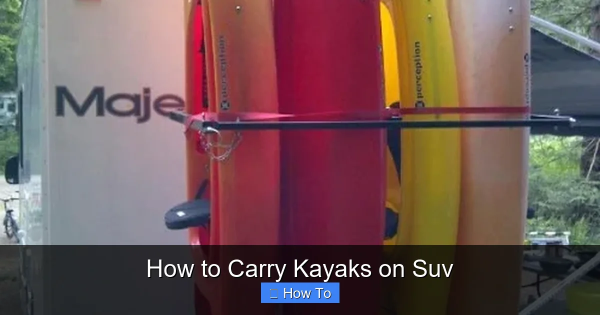How to Carry Kayaks on Suv