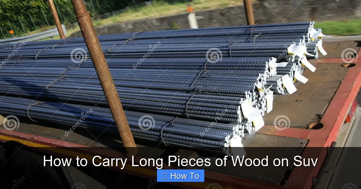 How to Carry Long Pieces of Wood on Suv