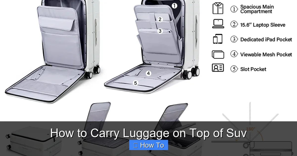 How to Carry Luggage on Top of Suv