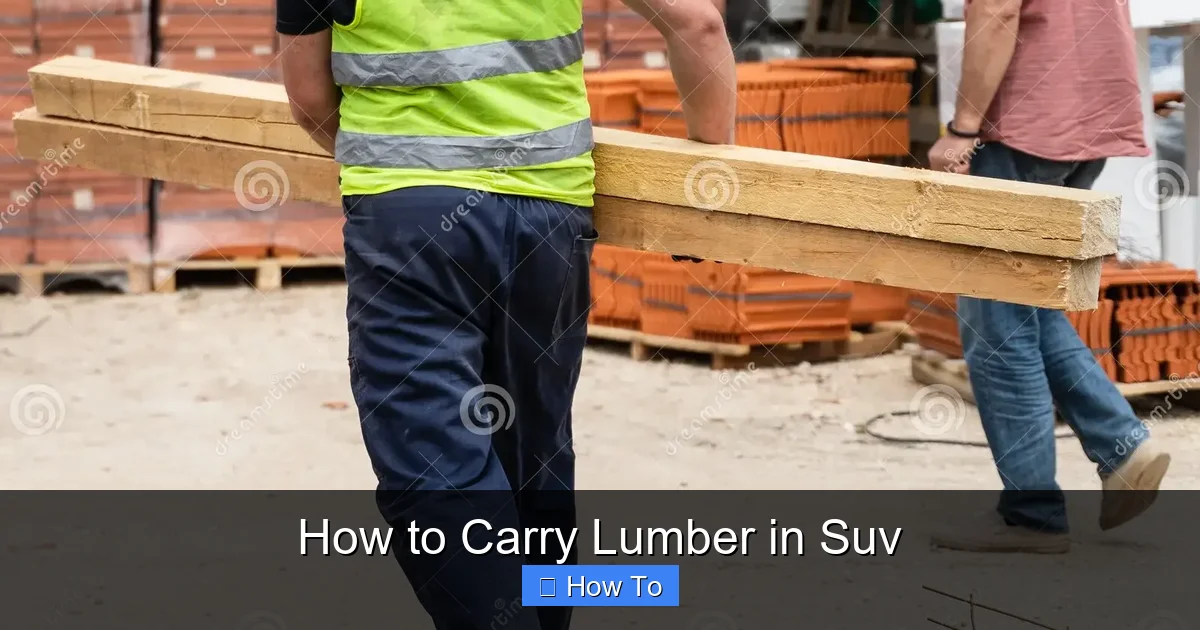 How to Carry Lumber in Suv