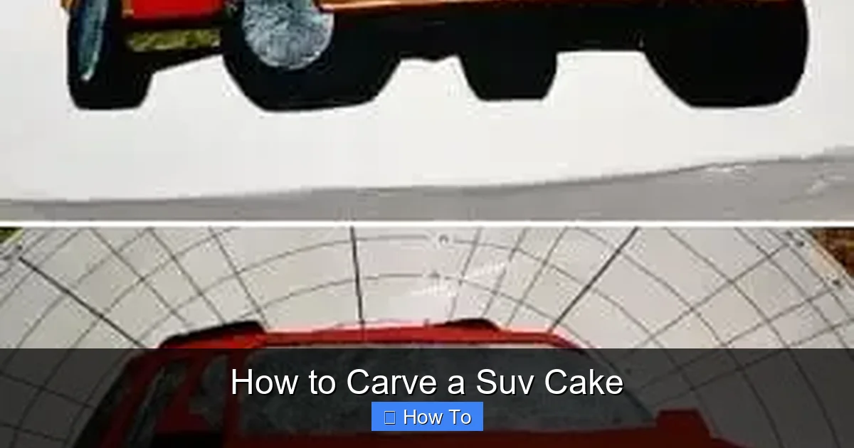 How to Carve a Suv Cake