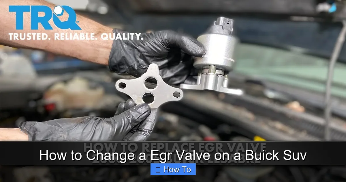 How to Change a Egr Valve on a Buick Suv