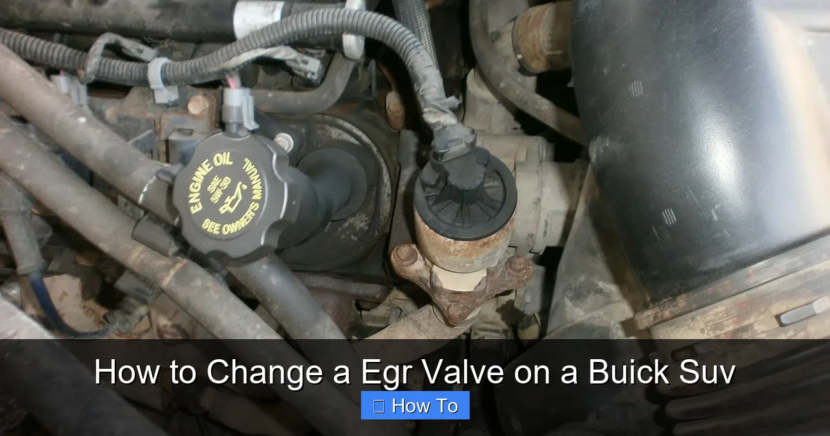 How to Change a Egr Valve on a Buick Suv