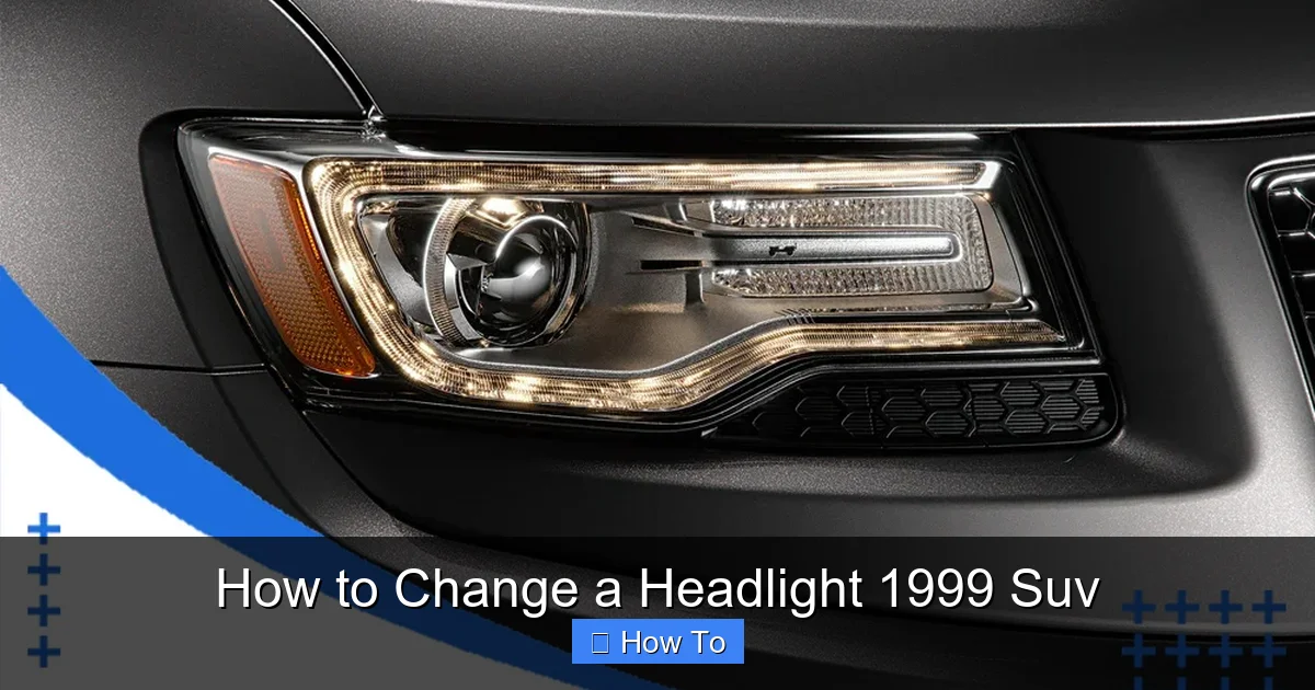 How to Change a Headlight 1999 Suv