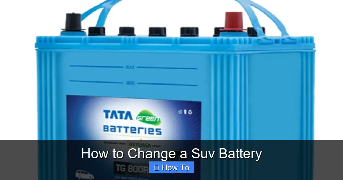 How to Change a Suv Battery
