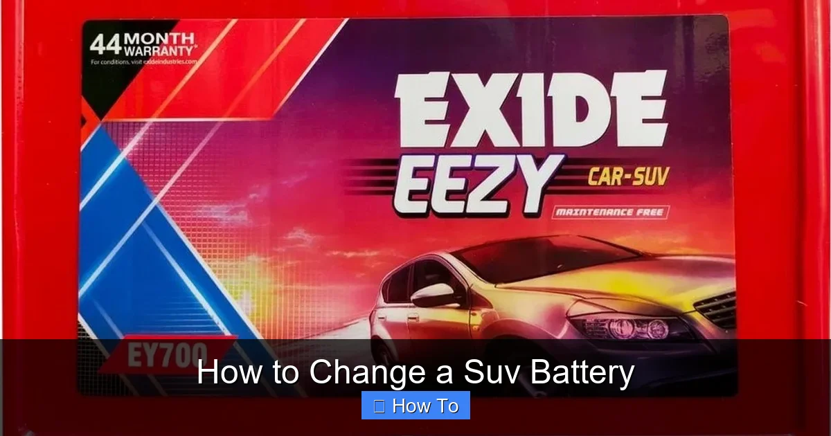 How to Change a Suv Battery
