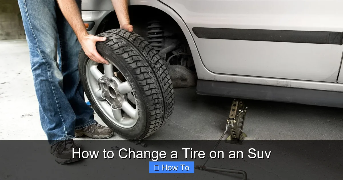 How to Change a Tire on an Suv