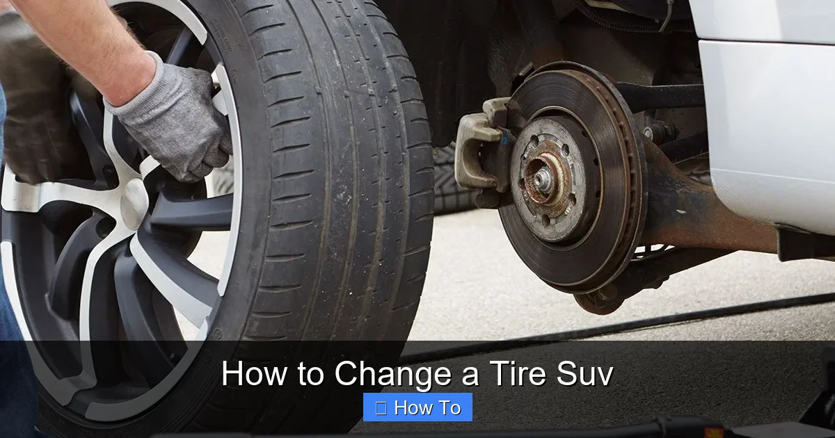 How to Change a Tire Suv