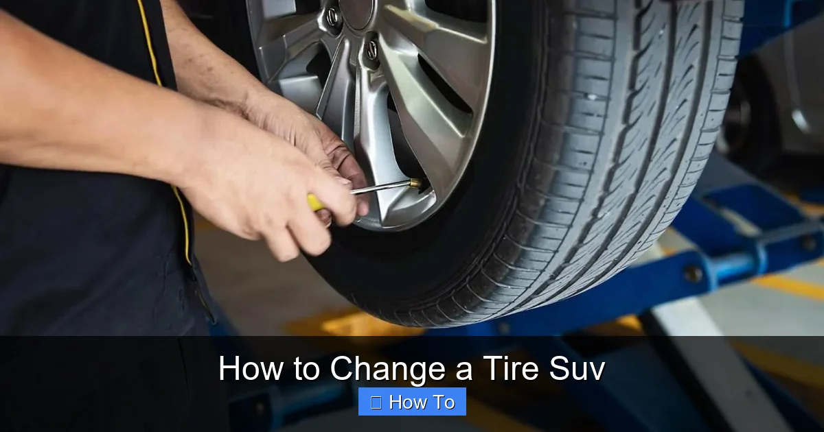 How to Change a Tire Suv