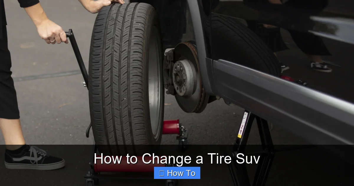 How to Change a Tire Suv