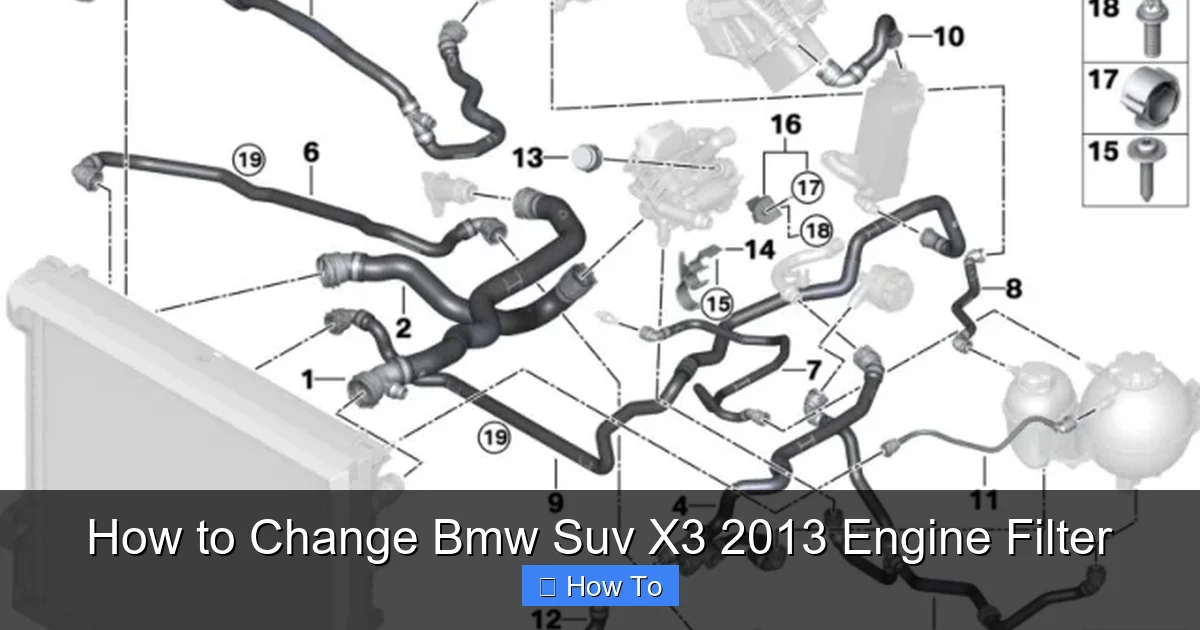 How to Change Bmw Suv X3 2013 Engine Filter