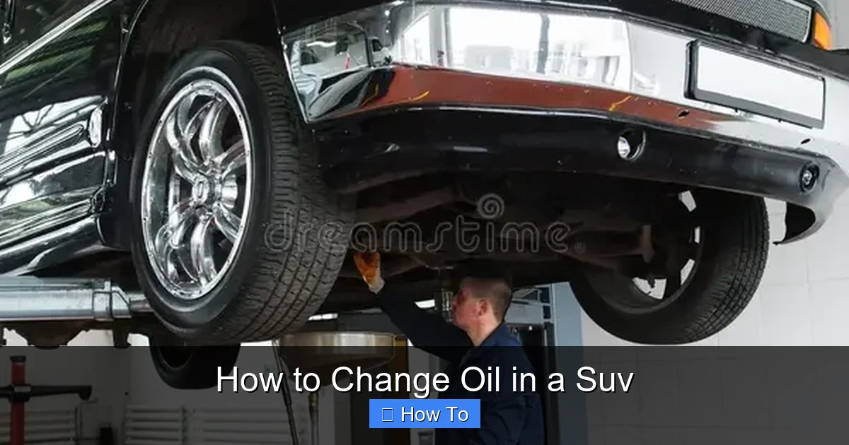 How to Change Oil in a Suv