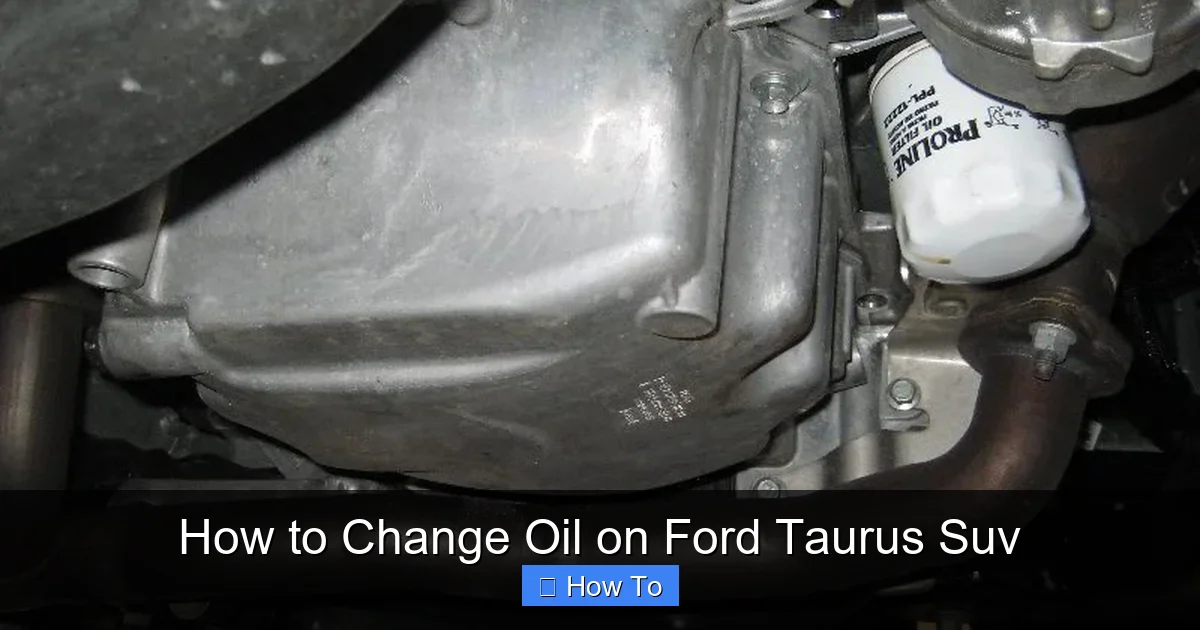 How to Change Oil on Ford Taurus Suv