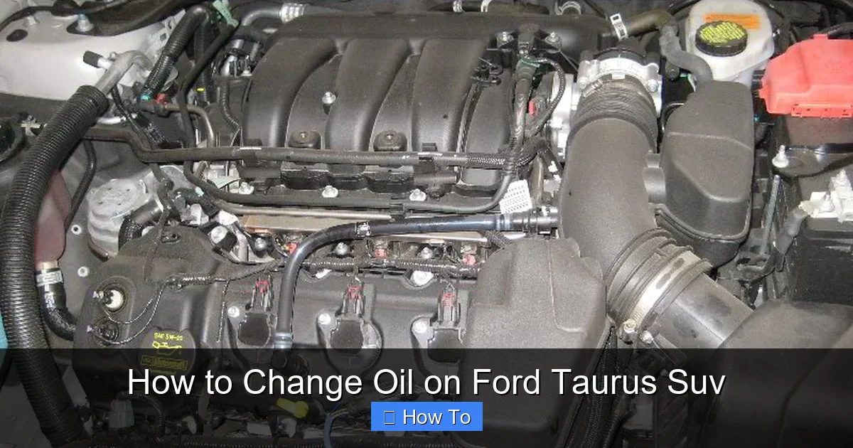 How to Change Oil on Ford Taurus Suv