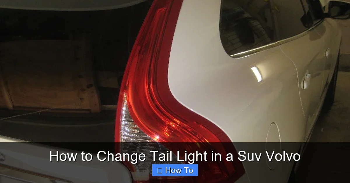 How to Change Tail Light in a Suv Volvo