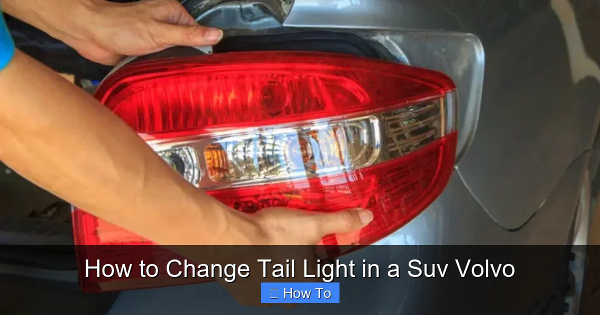How to Change Tail Light in a Suv Volvo