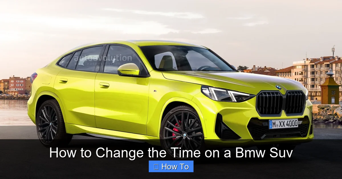 How to Change the Time on a Bmw Suv