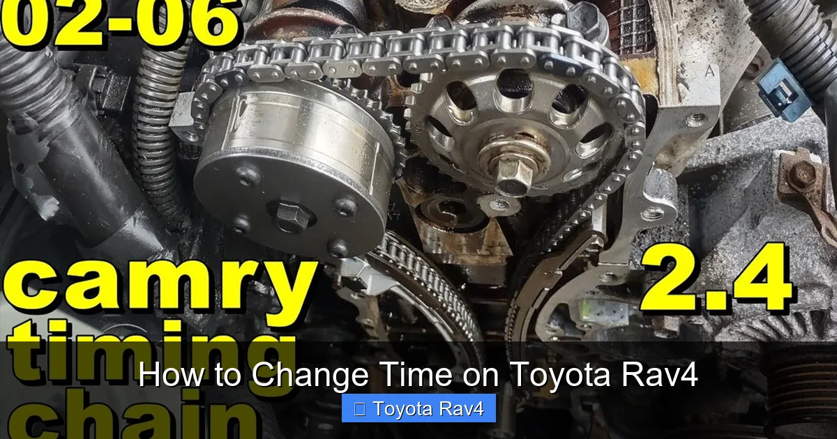 How to Change Time on Toyota Rav4