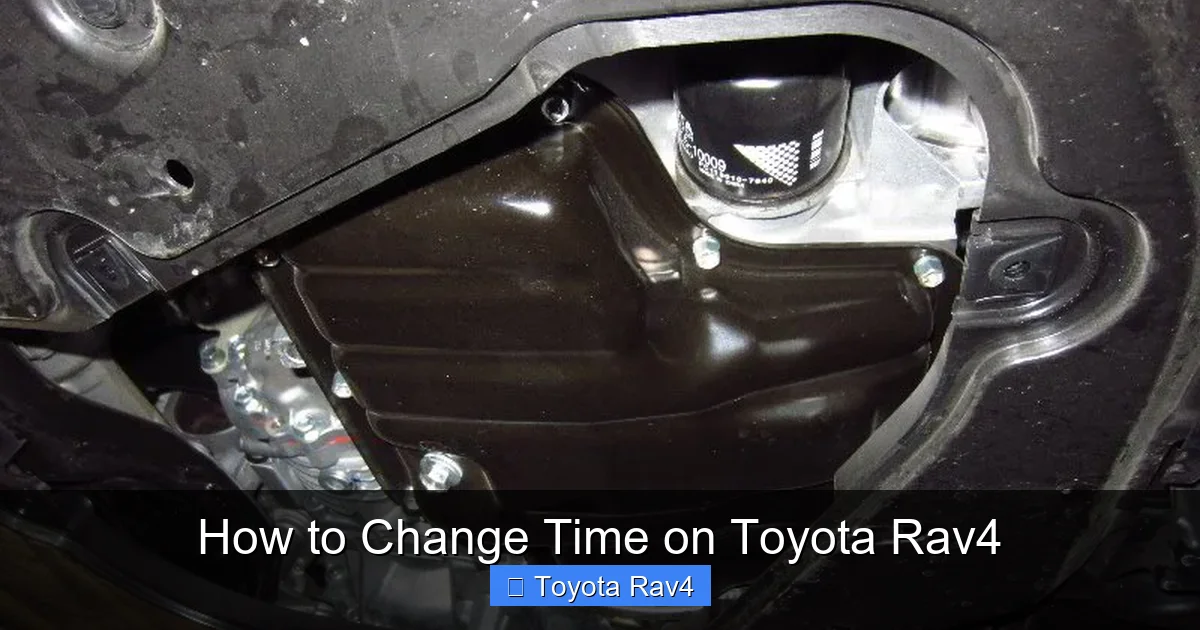 How to Change Time on Toyota Rav4