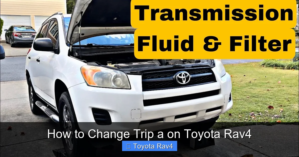 How to Change Trip a on Toyota Rav4