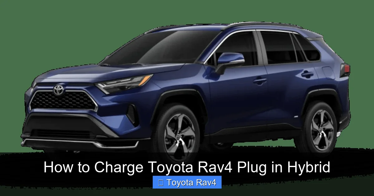 How to Charge Toyota Rav4 Plug in Hybrid