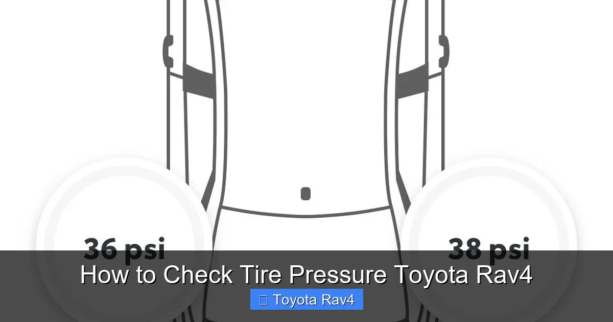 How to Check Tire Pressure Toyota Rav4