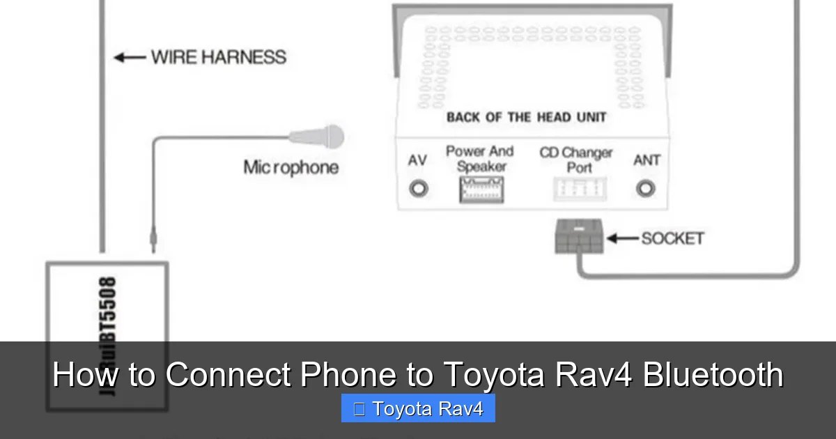 How to Connect Phone to Toyota Rav4 Bluetooth