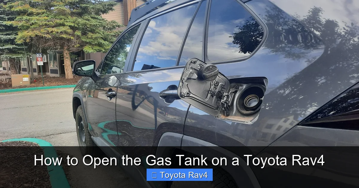 How to Open the Gas Tank on a Toyota Rav4