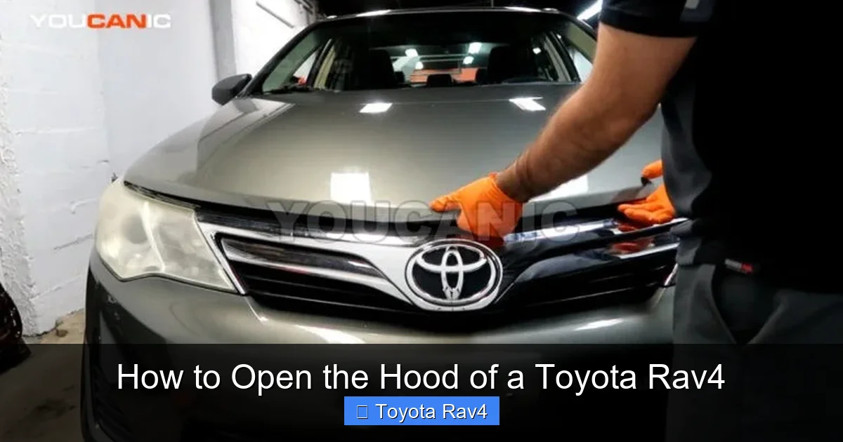 How to Open the Hood of a Toyota Rav4