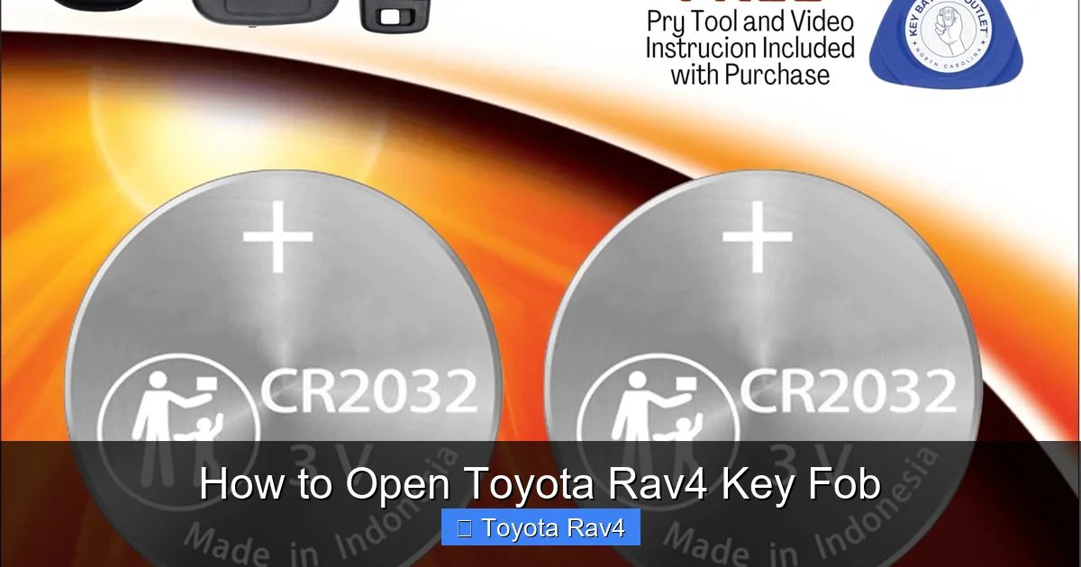 How to Open Toyota Rav4 Key Fob