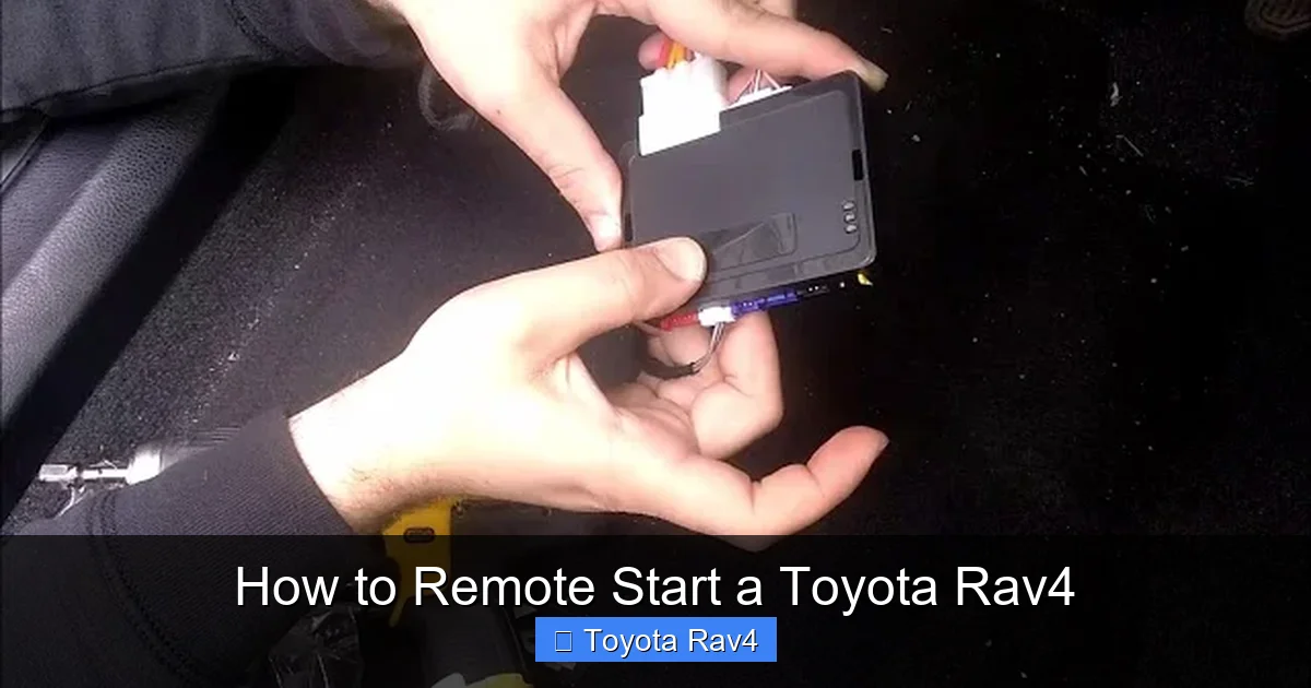 How to Remote Start a Toyota Rav4