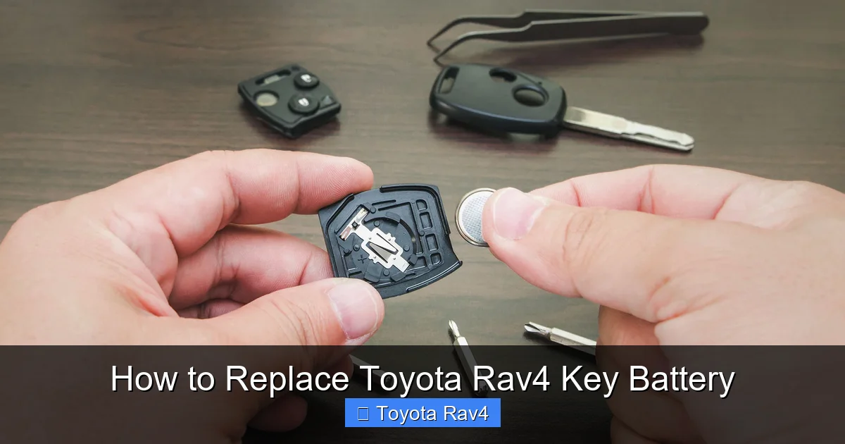 How to Replace Toyota Rav4 Key Battery