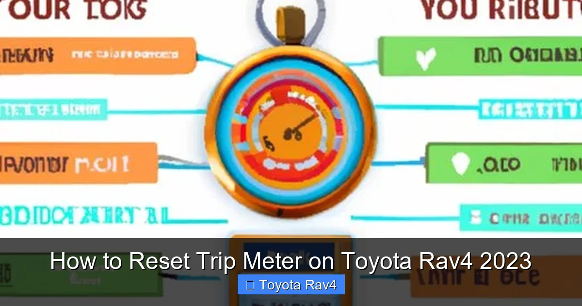 How to Reset Trip Meter on Toyota Rav4 2023