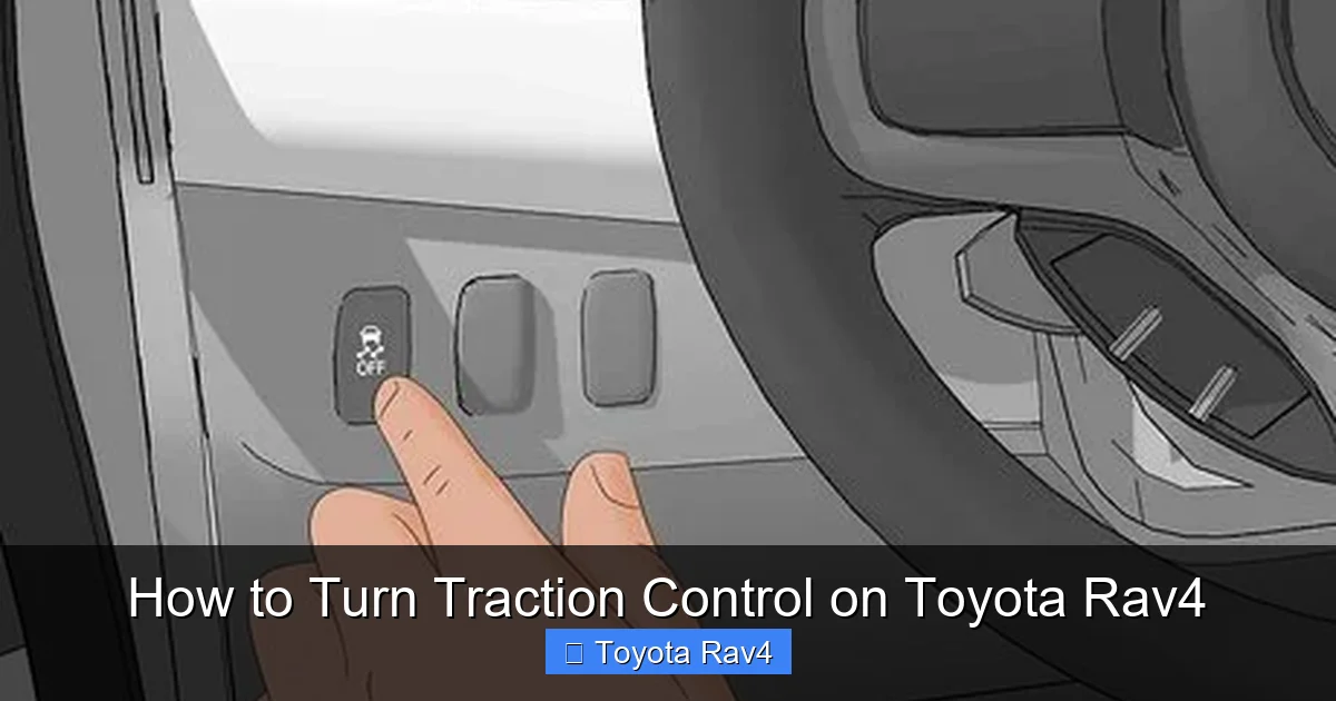 How to Turn Traction Control on Toyota Rav4